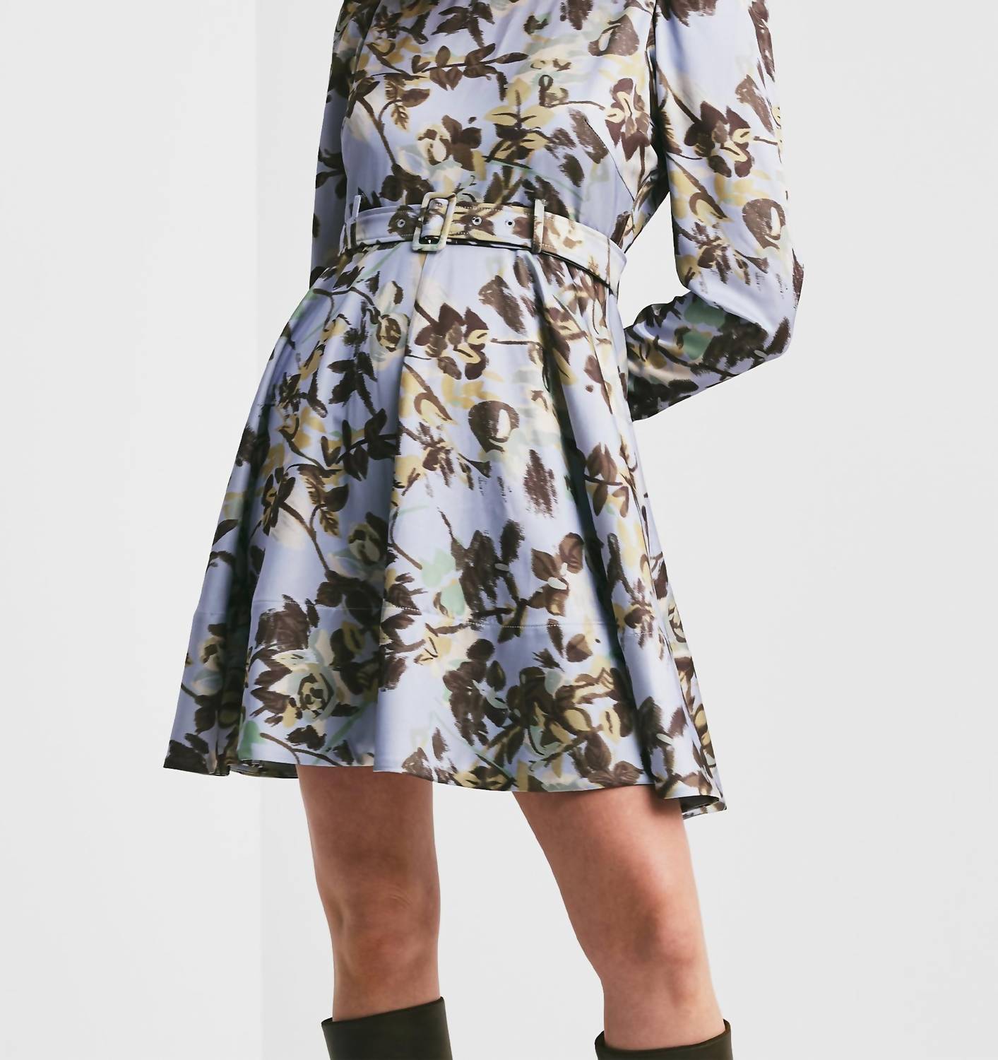 Bytimo - Tailored Satin Belt Dress