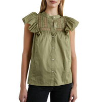 Rails Women's Louella Top in canteen - women's blouse