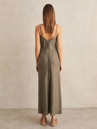Reiss - Roxanne Linen Double-strap Slip Dress