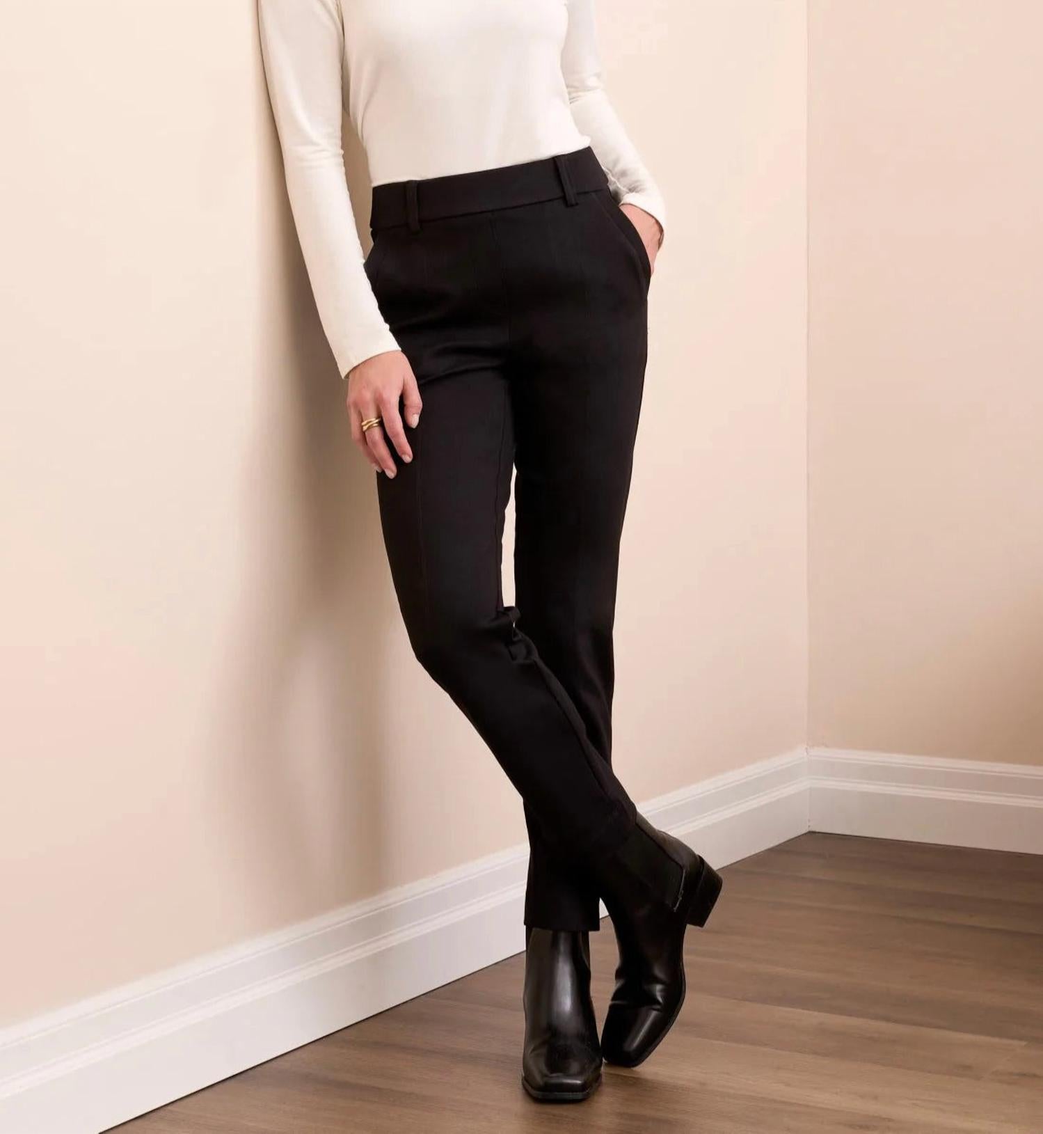 Tribal - Signature Every Body Ponte Slim Cigarette Pull On Pants