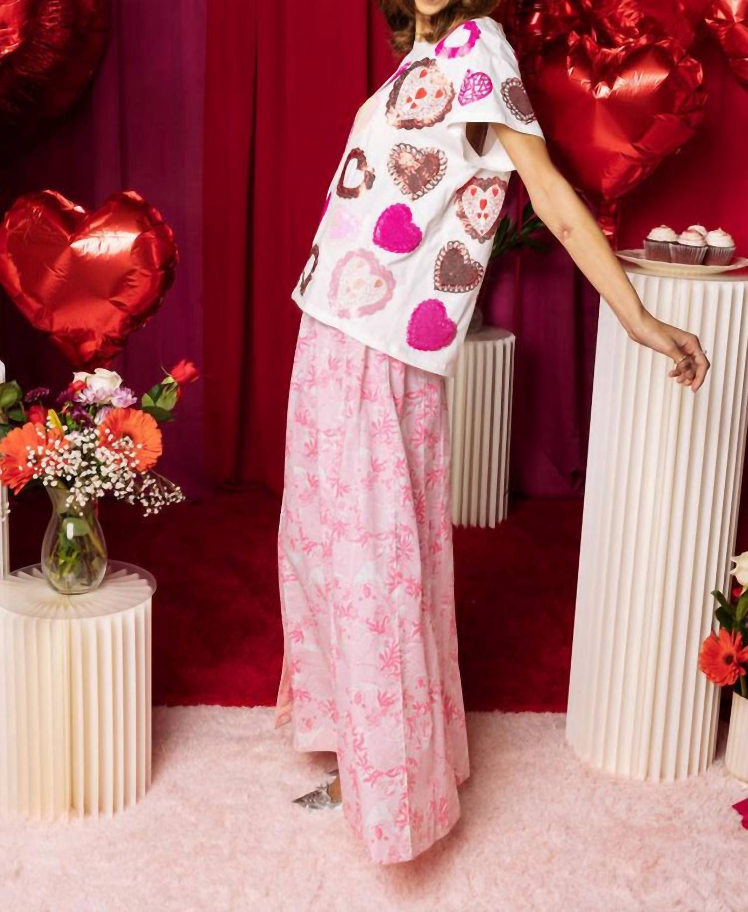 Queen Of Sparkles - Doily Heart Tee