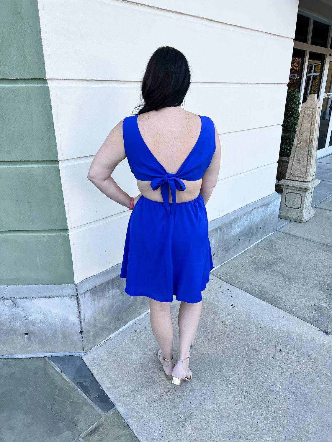Entro - Short Open Back Dress