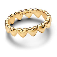 Pandora - Women's Row Of Hearts Ring