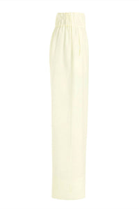 BONDI BORN Women's Universal Linen Trousers in porcelain - women's pants - alternate view