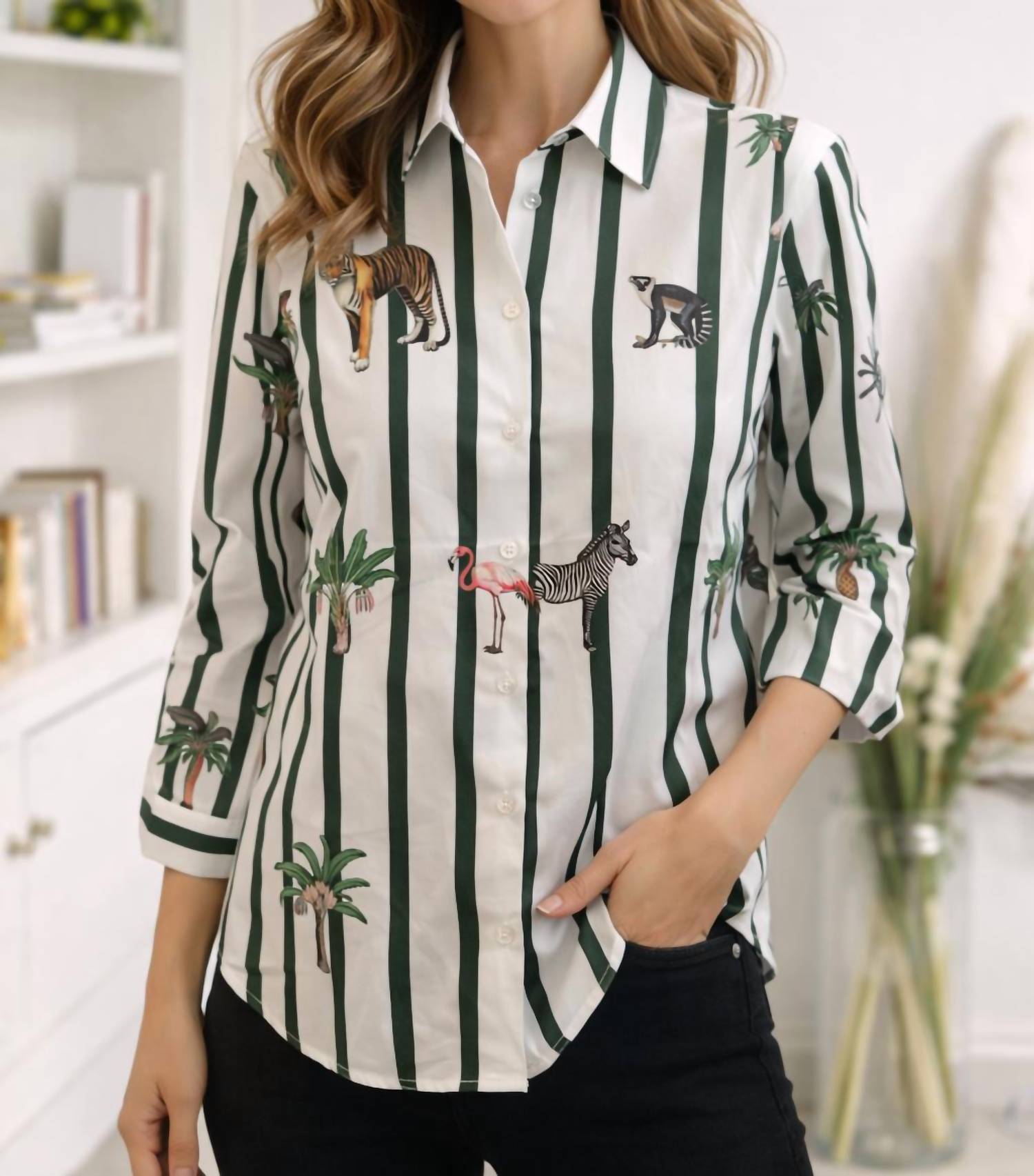 Vilagallo - Striped Jungle Shirt
