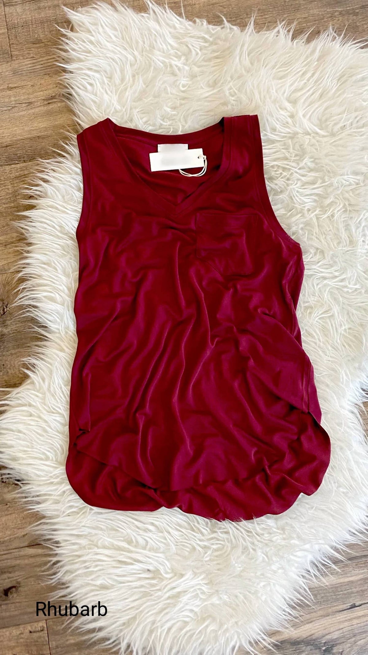 Another Love - Esther Breast Pocket Tank Top