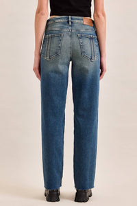 Hidden - Ella Mid-rise Classic Straight Jeans With Side Strips