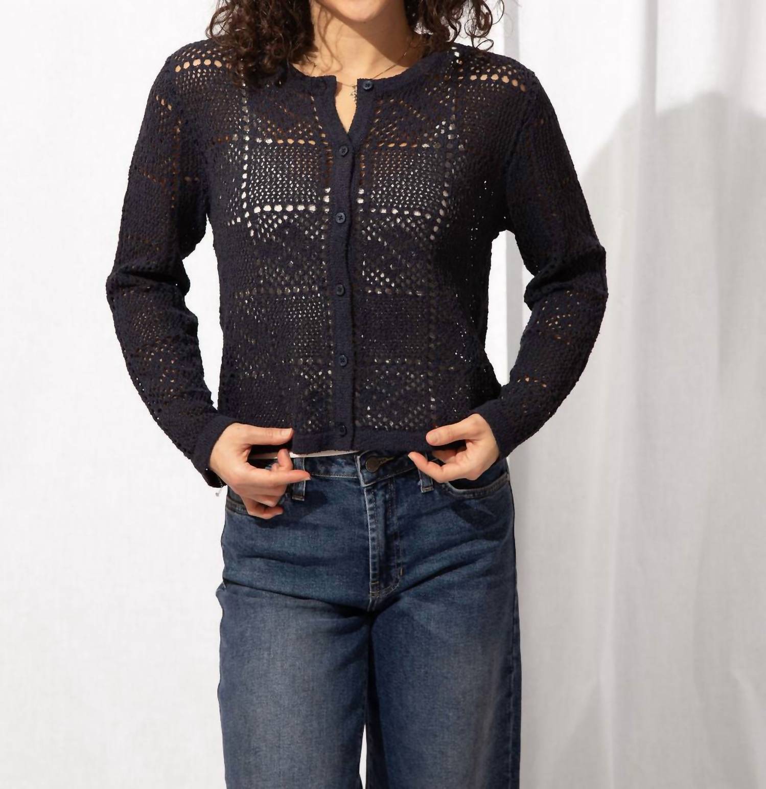Current Air - Ingrid Crochet Cardigan