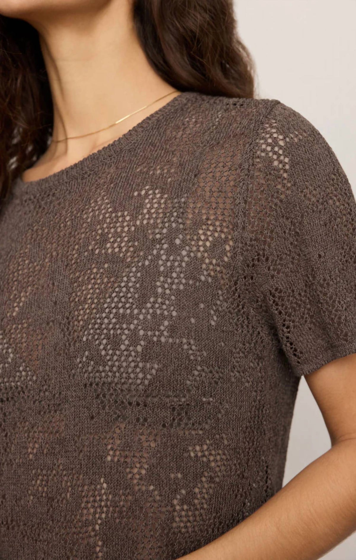 Z Supply - Waverton Crochet Sweater Tee