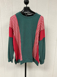 Heimish Usa - Long Sleeve Check Side Top - Plus