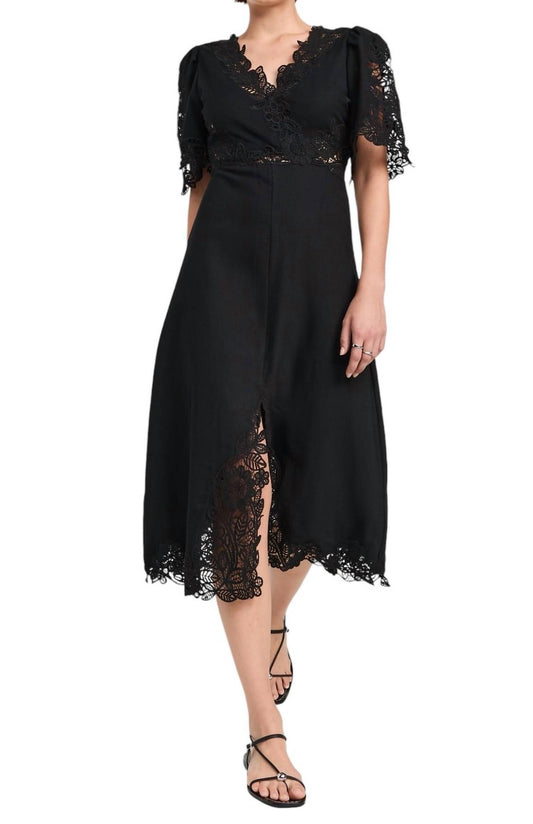 Sea - MARCELLA LACE SHORT SLEEVE DRESS