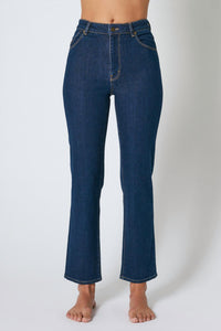 ROLLA'S Original Straight Leg Jeans in organic dark blue - women's jeans
