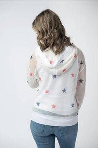 Michelle Mae - American Stars Mesh Hoodie