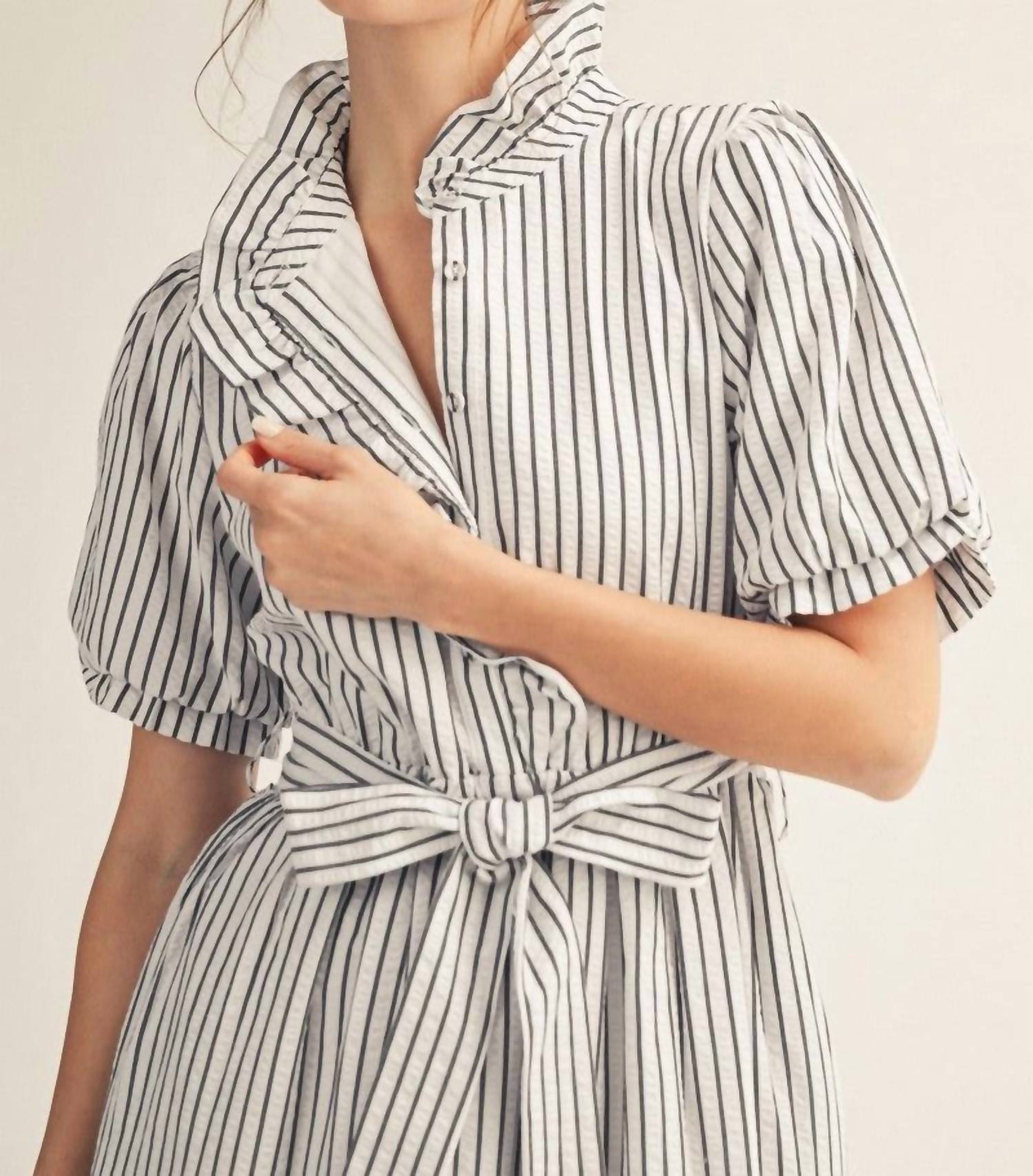 Jodifl - Hallie Striped Midi Dress
