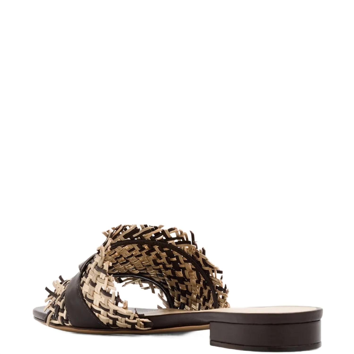 ALEXANDRE BIRMAN Women's Clarita Basket Sandal in brown - women's sandal - alternate view