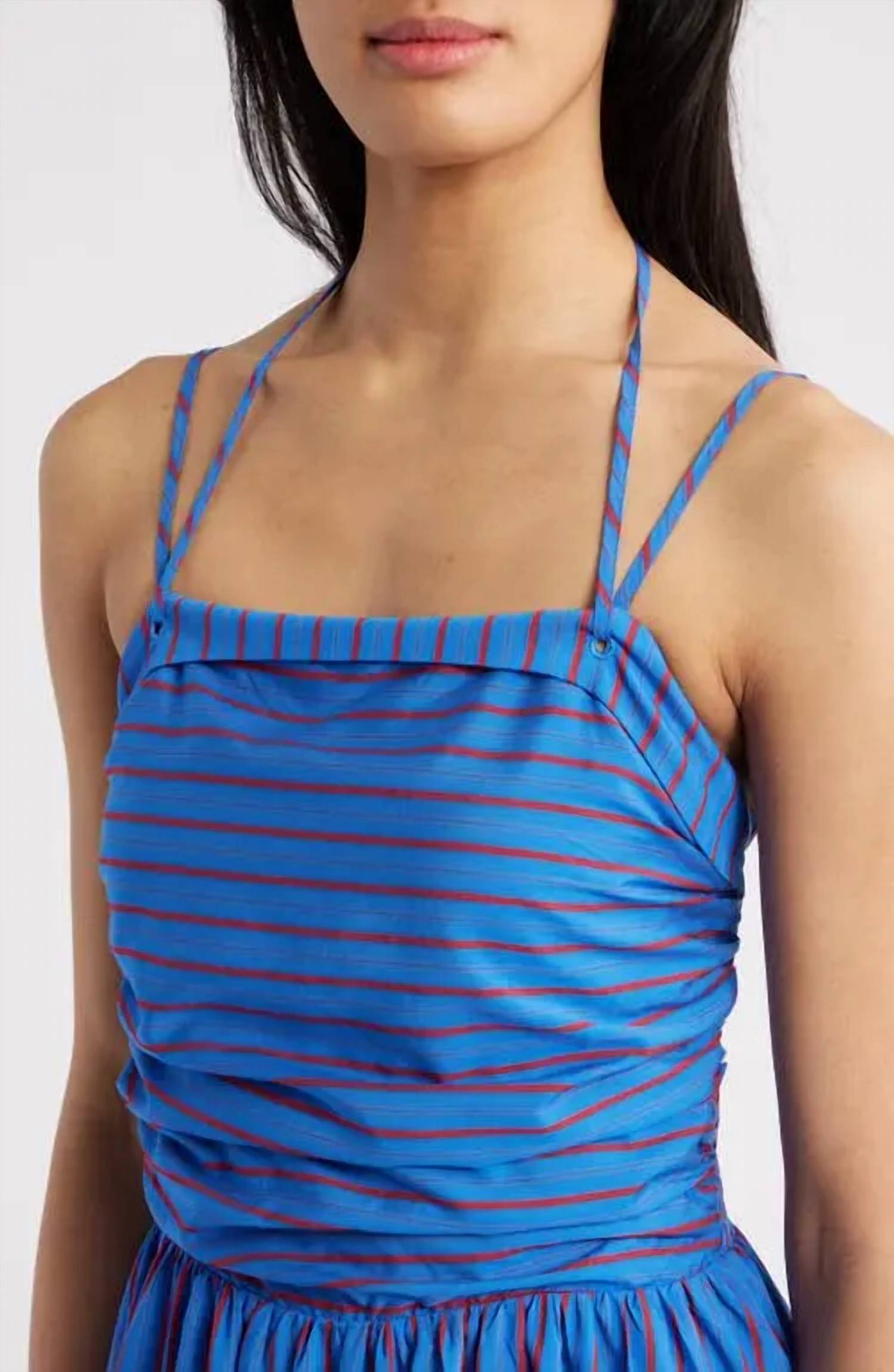 FRNCH Laelia Maxi Halter Dress in bleu electrique - women's dress - view 4