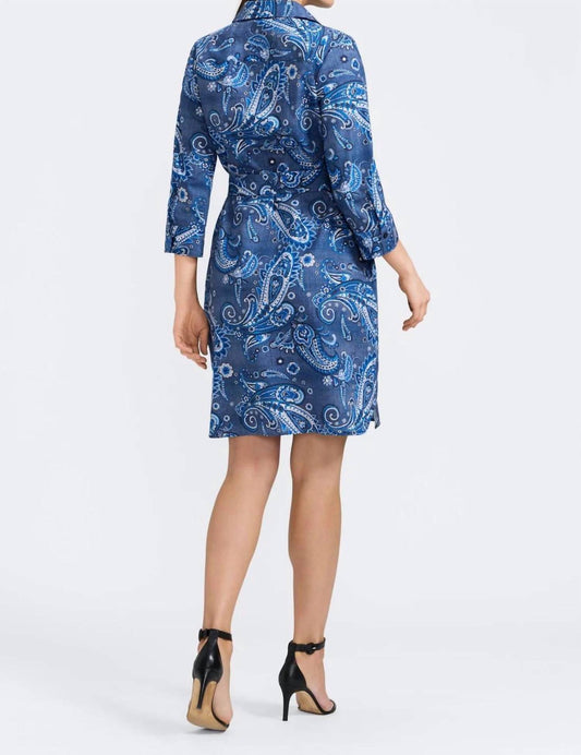 Foxcroft - Rocca Paisley 3/4 Sleeve Dress