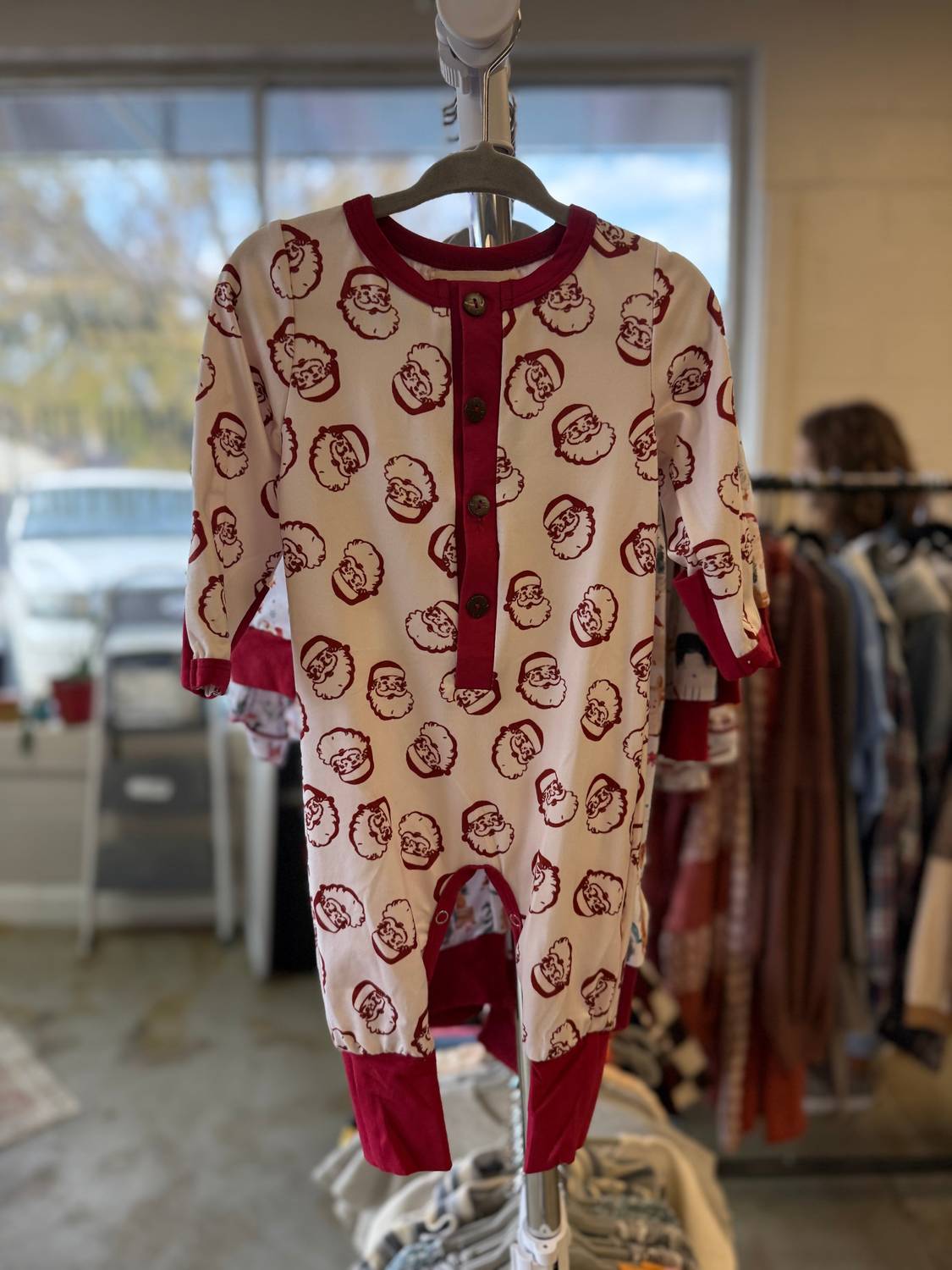 Melina & Me - Boys Classic Santa Romper