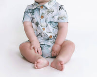 Posh Peanut - Boy's Sharkly Romper