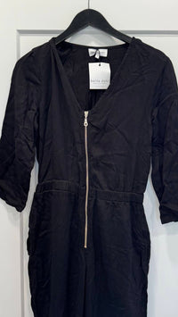 Bella Dahl - Women's Long Sleeve Zip Up Jumpsuit