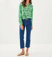 Lilly Pulitzer Lindessa High Rise Crop Jean in medium wash - women's jeans - alternate view