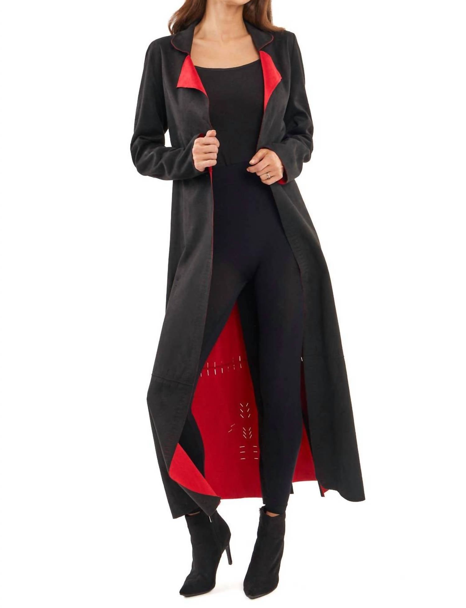 Adore - Cut Vegan Suede Outer Coat