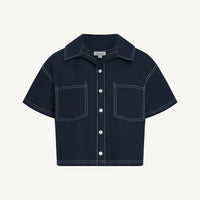 Vitamin A - Ashley Cropped Shirt
