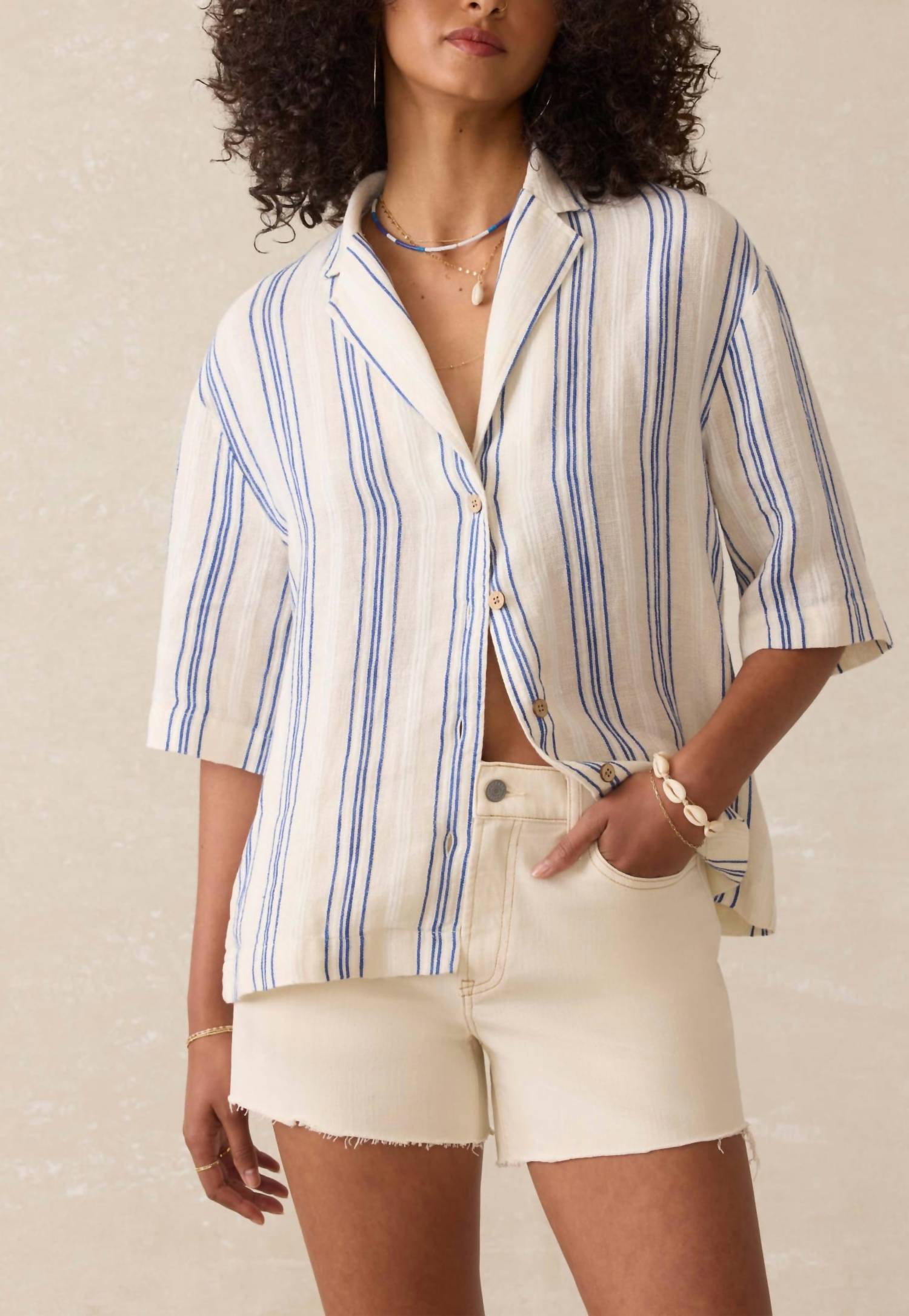 Faherty - Palma Linen Camp Shirt