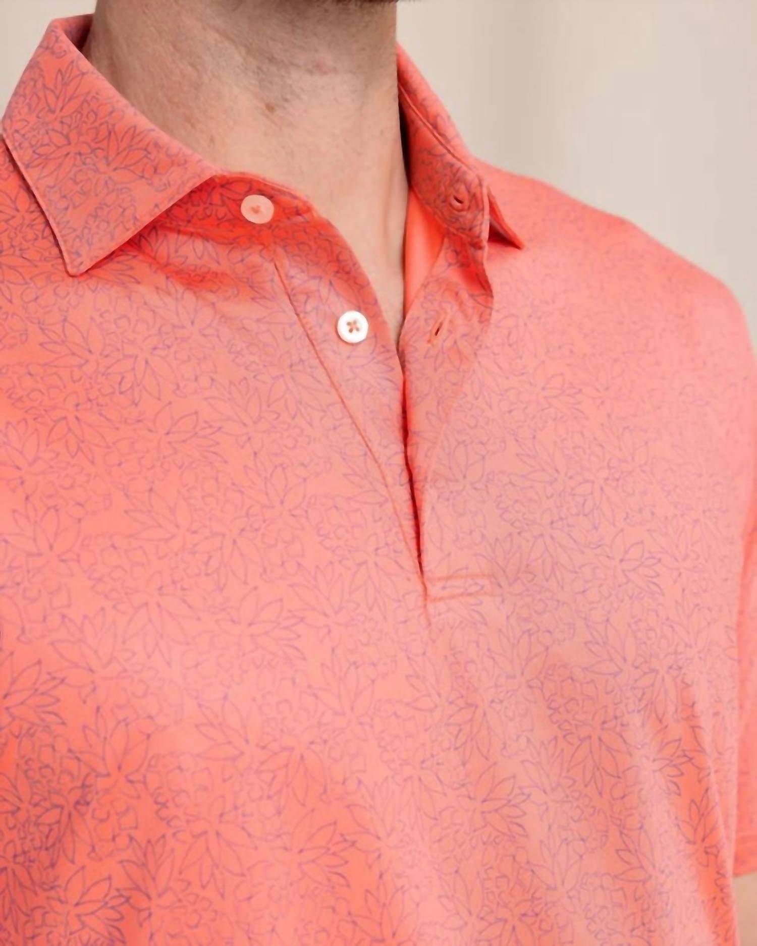 Southern Tide - Driver Pineapple Paradise Printed Polo