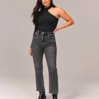 Abercrombie & Fitch - Curve Love Ultra High Rise Ankle Straight Jeans