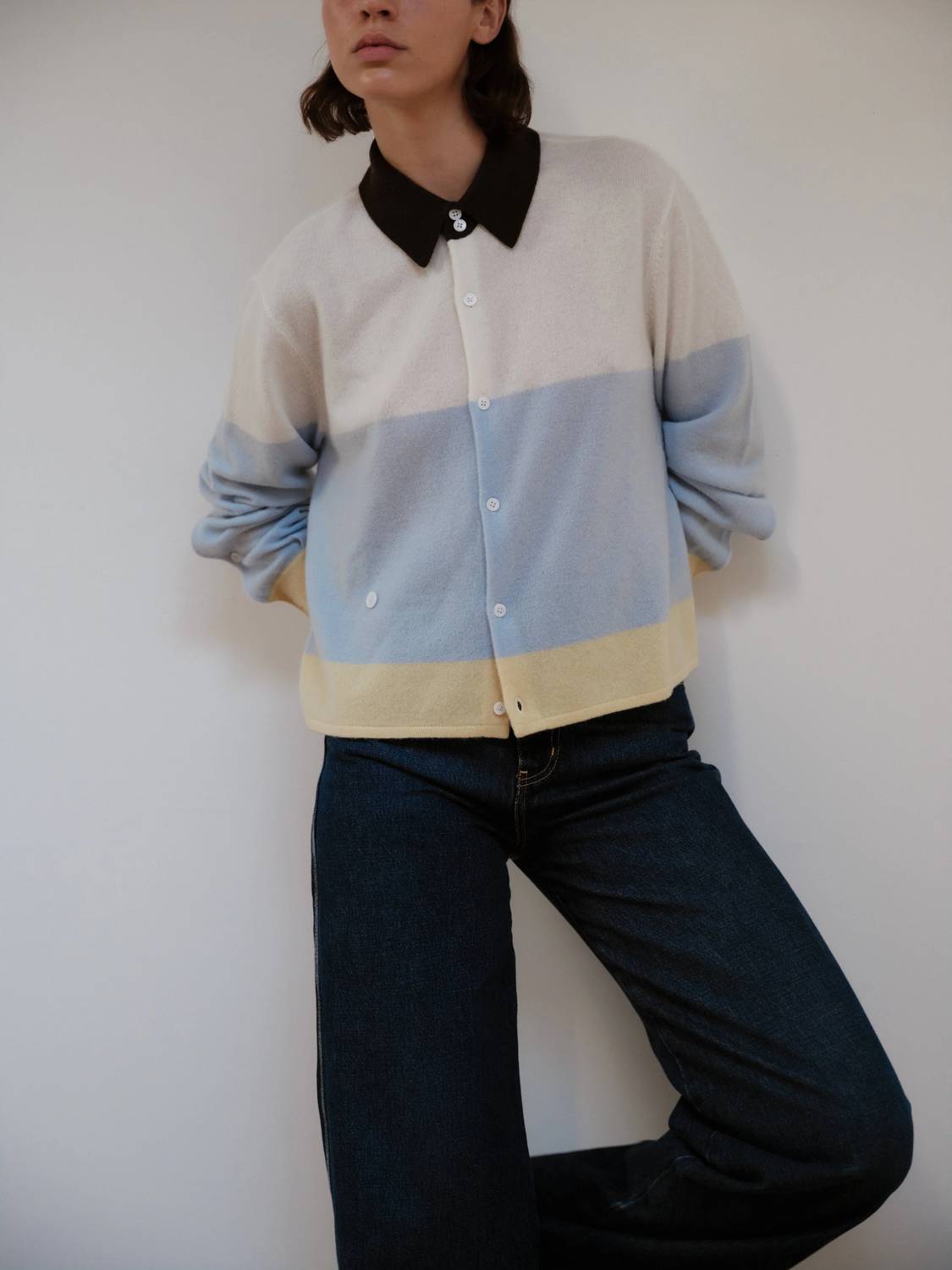 Cissa - Rugby Cardigan Sweater