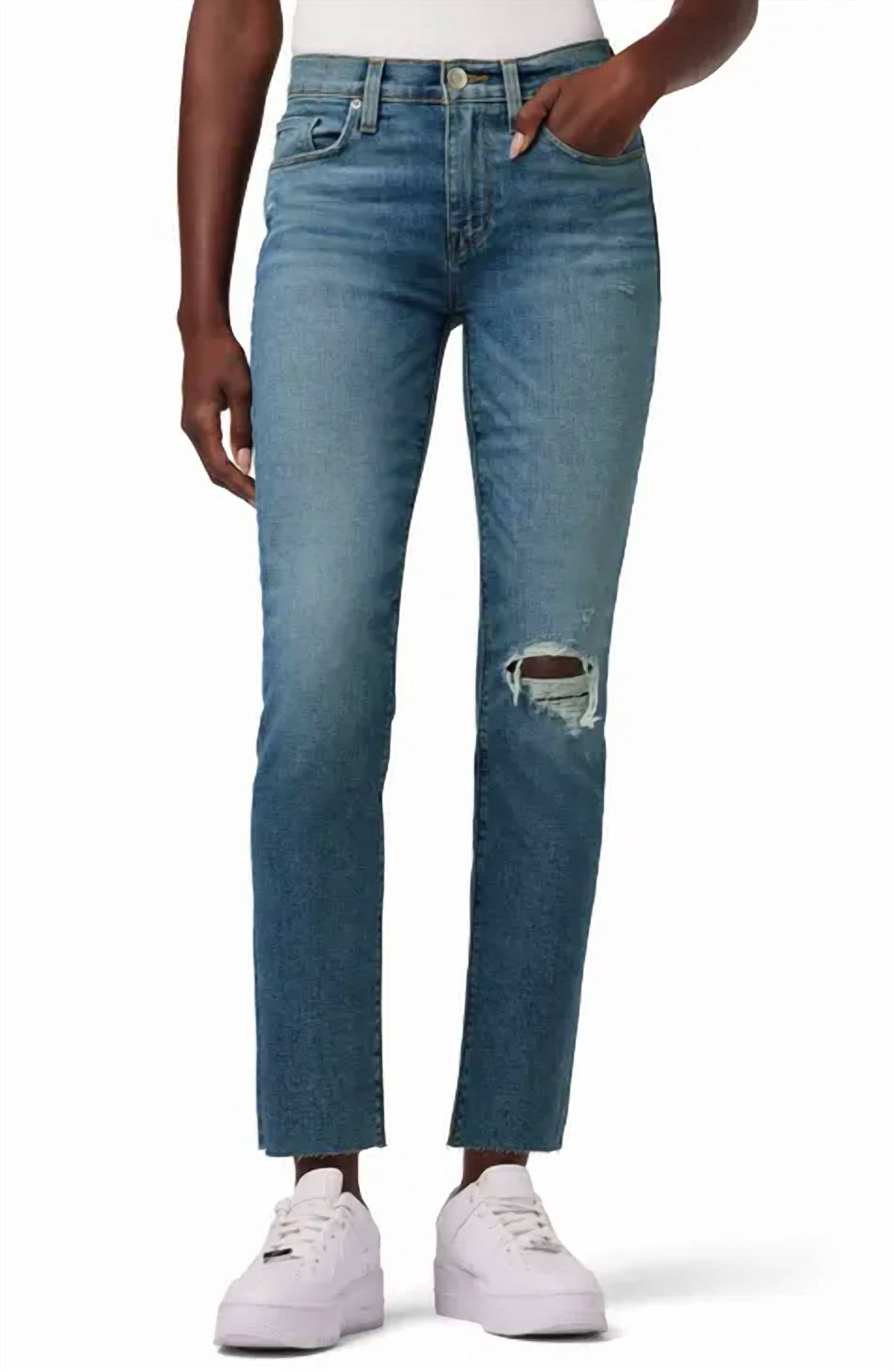 Hudson - Nico Mid Rise Straight Ankle Jeans