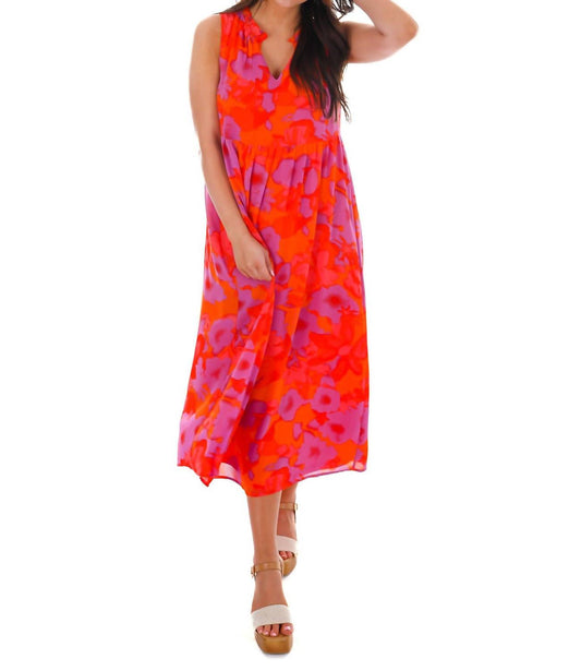 Live Boldly Print Midi Dress