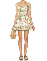 Hemant & Nandita - Pahi Belted Skater Mini Dress