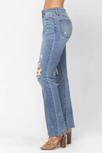 Judy Blue - Destroyed High Waist Bootcut Jeans