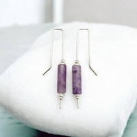 Bijou By Sam - Women's Long Bar Threaders Earrings