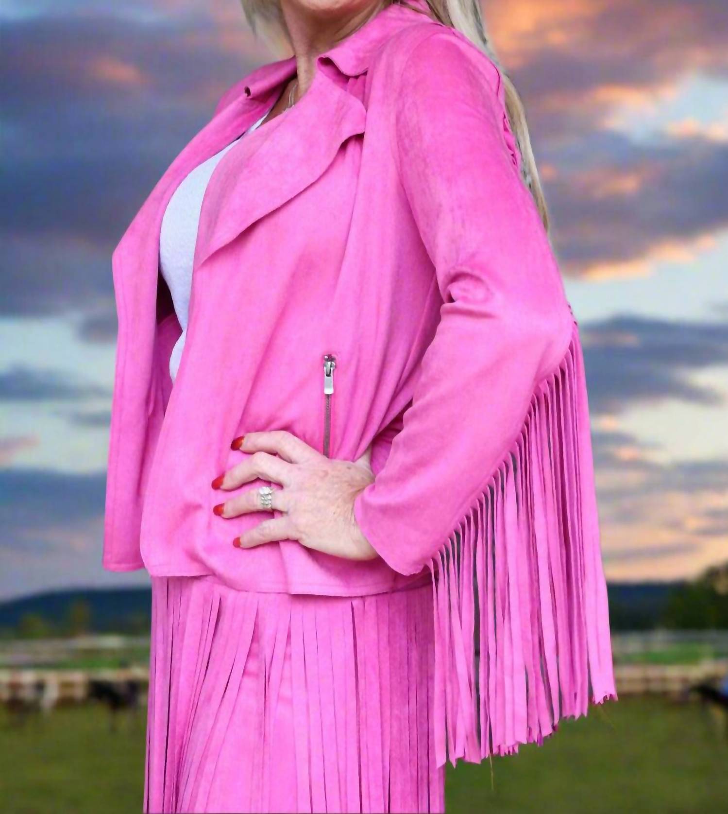 Way - Suede Fringe Jacket