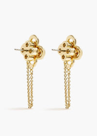 Tory Burch - Kira Clover Front-Back Clover Studs