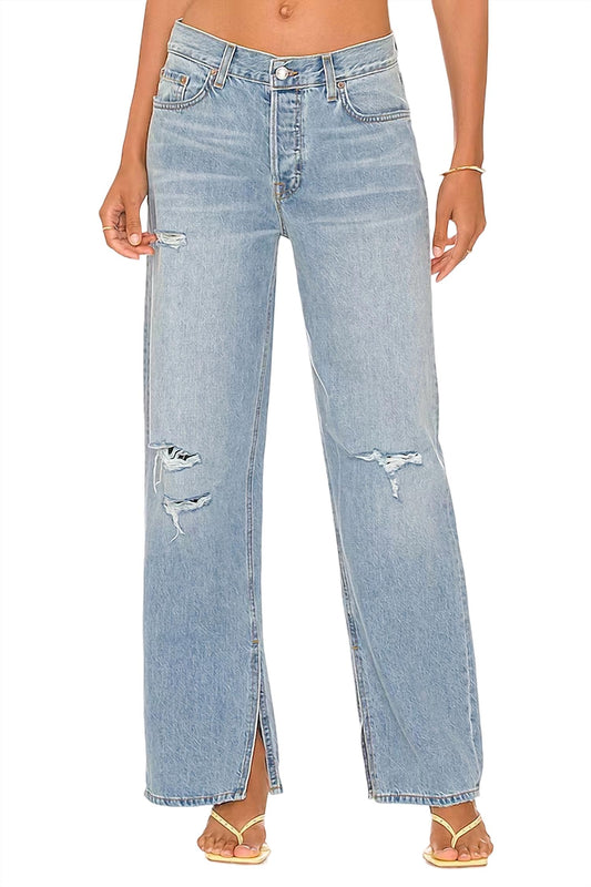 Grlfrnd - Liya Low Rise Boyfriend Jeans