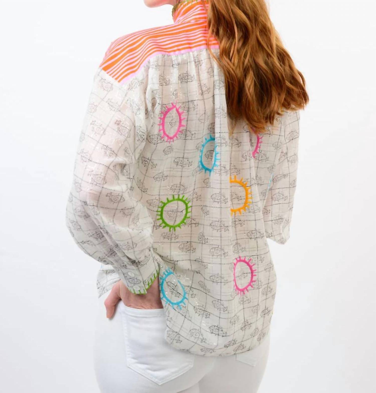 Ivy Jane - Fish In The Sun Popover Top