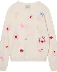 Jumper1234 - Women's Cashmere Floral Tribute Crew Jumper