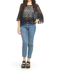 Papillon - Cropped Lace Crochet Pullover