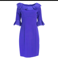 Nue By Shani - Built In Shapewear Ruffle Pencil Dress
