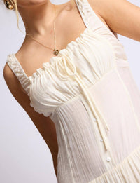 Sage The Label - Light A Fire Crinkled Maxi Dress