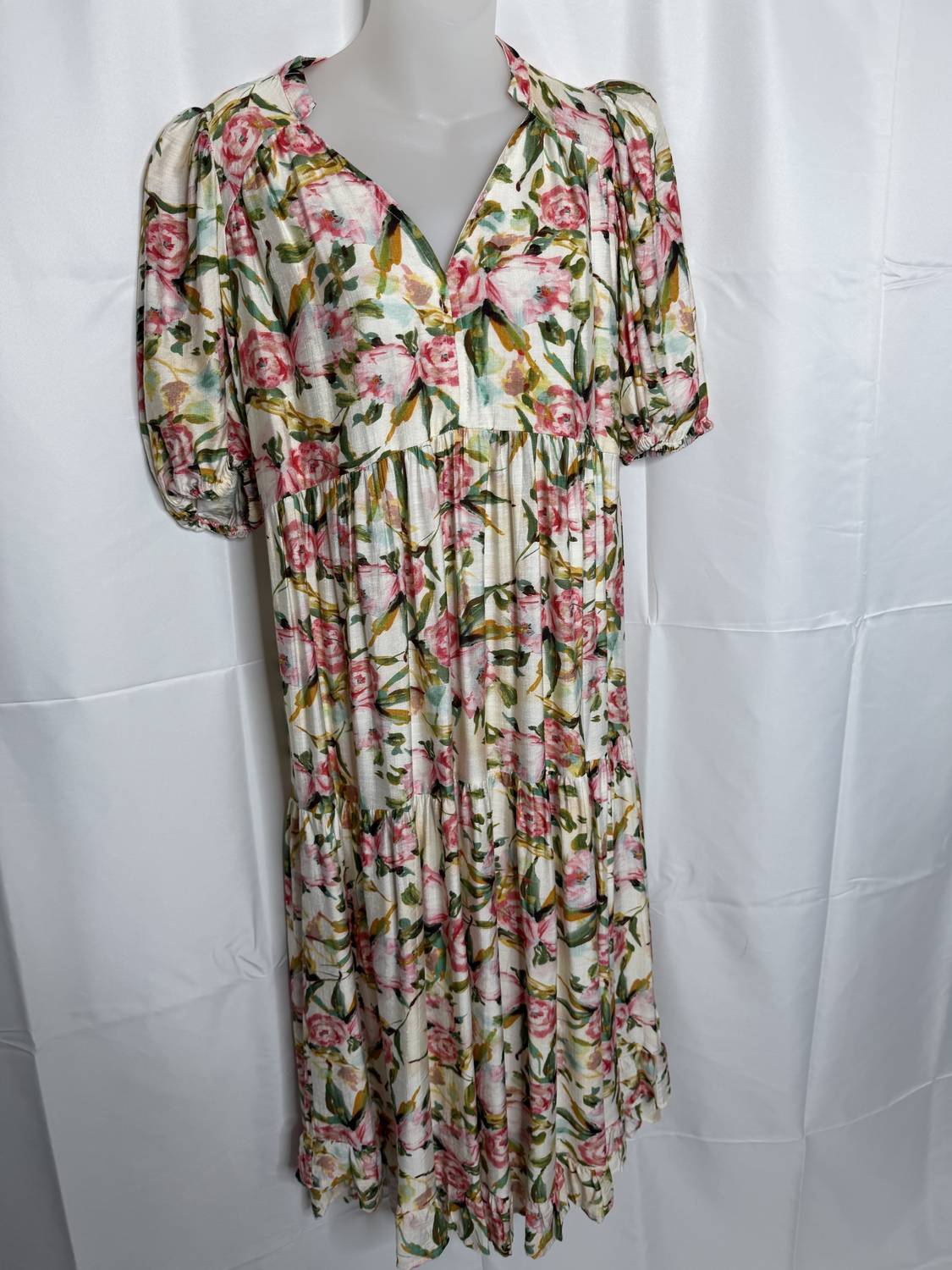Umgee - Women's Printed Sweetheart Dress