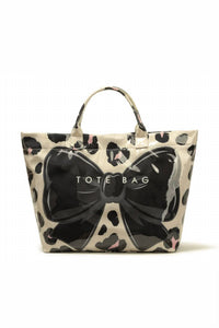 66Disco - Leopard Bow Tote Bag