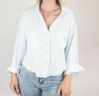 Panache Apparel - Gauze Button Up Top