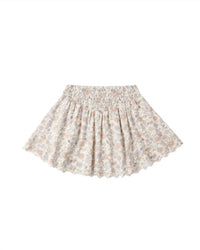 Rylee + Cru - Girls Hello Sunshine Cropped Cinch Tee/smocked Mini Skirt