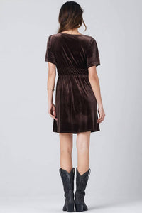 Saltwater Luxe - Stretch Above the Knee Velour Dress