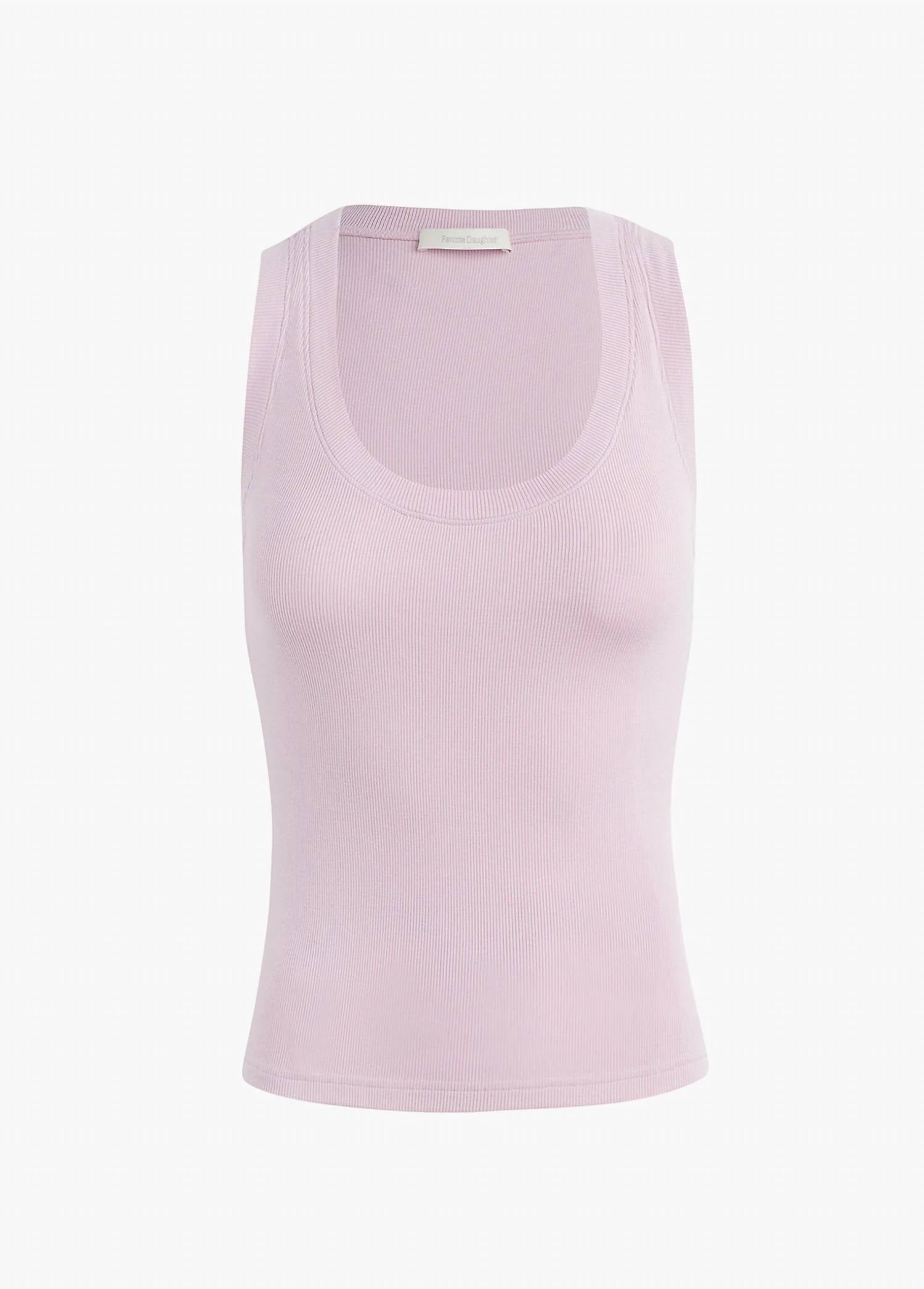 Favorite Daughter Ribbed Tank Top in pink - women's tank top - view 4